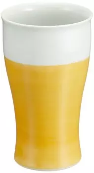 Hasami Ware Shohogama Shochu Cup Beer Cup Free Cup 400ml Yellow Yellow 20460 Approx.