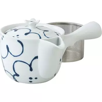Hasami ware sparrow mouth teapot flower pattern super stainless steel tea 73457 (with strainer)