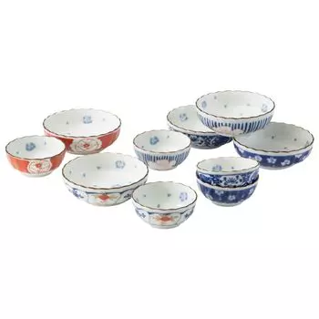 Посуда Хасами-яки родитель и ребенок окрашенная нисики микроволновка посудомоечная машина синий 31008 набор, миски, узор, безопасный, безопасный, синий