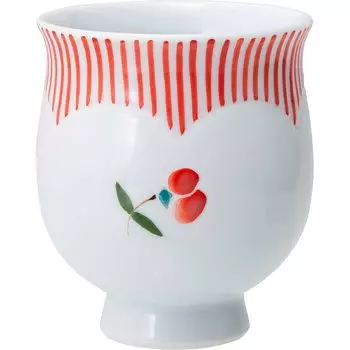 Хасамияки Мацуюки Тоен Чайная чашка Маленькая Фуука Красная Сделано в Японии 20429 красный