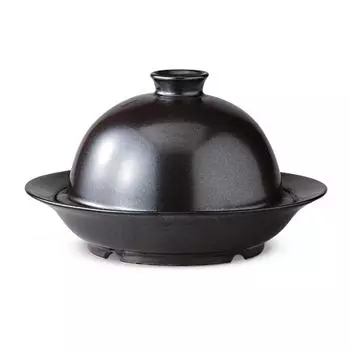 Hasamiyaki CtoC JAPAN Easy steaming in the microwave Steam cook Black x D18 x H12 350 W19.5 (cm) (cc) чёрный