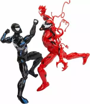 Hasbro Анимационный сериал Marvel Legends Видеокассета Упаковка 6 дюймов Фигурка 2 шт Черный костюм Carnage 2023 Legends ML VHS Carnage Spider-Man
