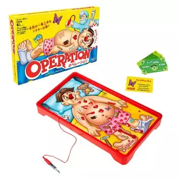 Hasbro Board Game Operation for Kids Electric Game Электронная настольная игра с карточками для игр в помещении Возраст от 6 лет и старше B2176 Оригинальный продукт (ХАСБРО)