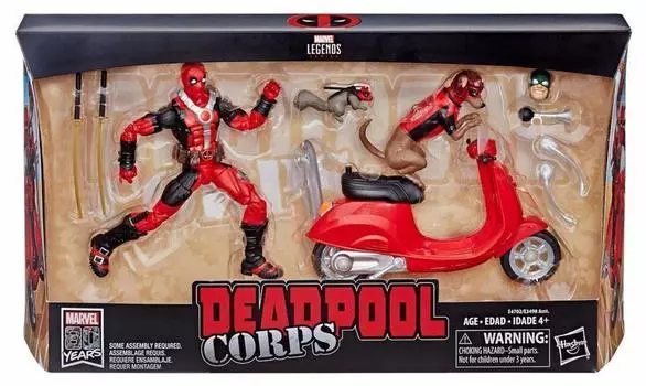 Hasbro Deadpool Marvel Legends 6-дюймовая фигурка Deluxe Pack Deadpool Corps Scooter 6-дюймовый DELUXE PACK DEADPOOL CORPS С СКУТЕРОМ Deppoo Dogpool