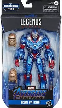 Hasbro Endgame Marvel Legends 6-дюймовая фигурка Fat Thor Series Iron Patriot Hasbro 2019 AVENGERS ENDGAME MARVEL LEGENDS 6-дюймовая EG THOR WAVE IRON