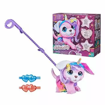 Hasbro Fur Real Electric Stuffed I Love Walking Dog Walking Walking Dog Interactive Pet Stuffed Accessories For Ages GLAMALOTS PUPPY F1544