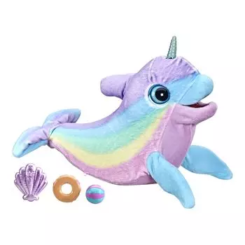Hasbro Fur Real play Rainbow Cuckoo Аниматронная мягкая игрушка, которая реагирует на звуки и электричество, более 80 видов звуков и радужных цветов