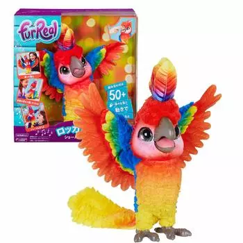 Hasbro Fur Real Rockatoo Showbird Talking Plush Electric Robot E0388 Подлинный продукт