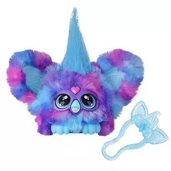 Hasbro Furby Furblets Lovely Mini старше 45 лет Furby Electric Plush Рождественский подарок для мальчиков в возрасте 6 лет и синего и фиолетового цвета F8895 Подлинная новая модель Друг,