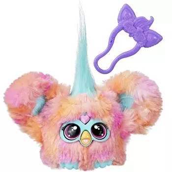 Hasbro Furby Furblets Remix Mini Более 45 видов языка Furby Электрическая мягкая игрушка Для детей 6 лет и Коралловый G1401 Подлинный продукт (ХАСБРО) Друг, звуки,
