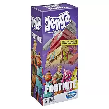 Hasbro Gaming Jenga Fortnite Fortnite Японская инструкция по эксплуатации Block Stacking Balance Tower Game Wooden Block Stacking Tower Game для поклонников Fortnite