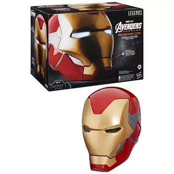 Hasbro Hasbro MARVEL Marvel Legends Series Iron Man Mark LXXXV Премиальный электронный шлем со светом Endgame для взрослых коллекционная ролевая игровая экипировка F9016