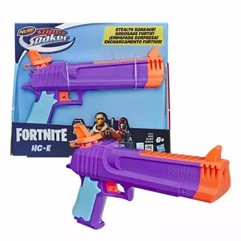 Хасбро (ХАСБРО) Nerf Fortnite Fortnite HC E Super Soaker Водяной бластер Емкость 218,8 мл Компактный размер для молодежи подростков взрослых E6875 Подлинный водяной пистолет Ch