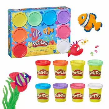 Хасбро (ХАСБРО) приблизительно. 56 г 8 цветов радуги Play-Doh, товары для школы, для детей дошкольного возраста от 2 лет и старше, искусство и творчество для детей