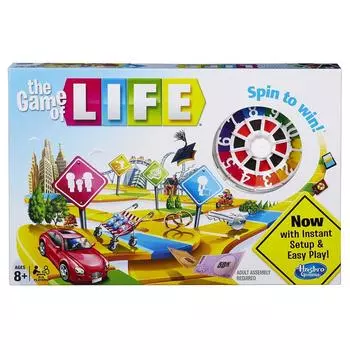 Hasbro ИГРА В ЖИЗНЬ Английская версия Игра Жизнь Новая версия веселые уроки английского языка во время игры [Продукт] белый