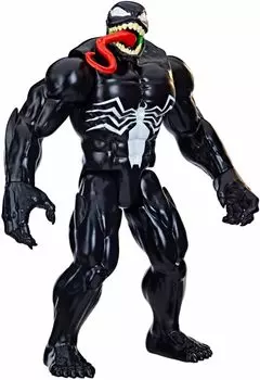 Hasbro Marvel Comics Titan Heroes Фигурка Venom 2023 VENOM Venom Spider-Man 12-дюймовый ЧЕЛОВЕК-ПАУК [Предмет] чёрный