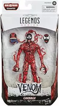 Hasbro Marvel Legends 6-дюймовая фигурка Venompool Series Carnage Hasbro 2020 MARVEL LEGENDS 6-дюймовая VENOMPOOL WAVE CARNAGE Marvel Legends ML Venom красный