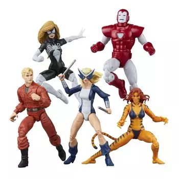 Набор из 5 фигурок серии Marvel Legends MARVEL West Coast Avengers Iron Pym, воспроизводящих фигурку Marvel Legends F7053