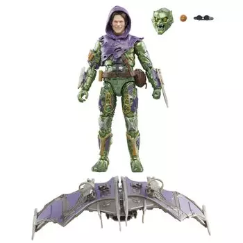 Hasbro MARVEL Marvel Legends Series Green No Way Home Deluxe 6 дюймов Фигурка F9771 Оригинальный продукт Гоблин, Человек-паук (15 см) Фигура,