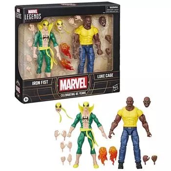 Hasbro MARVEL Marvel Legends Series Iron Fist Luke Marvel 85th Anniversary Comics Collection Size Action Figure F9115 Original Product & Cage, 6 дюймов