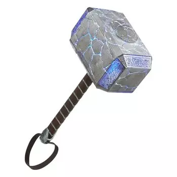 Hasbro MARVEL Marvel Legends Series Thor Mjolnir Electronic Hammer F3560 Оригинальный продукт со световыми и звуковыми эффектами Love and Thunder Role Play Item &