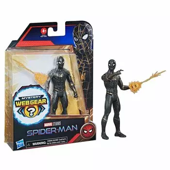 Hasbro Marvel No Way Home Mystery Web Gold Suit Фигурка F1913 Подлинный продукт Человек-паук: Gear/Black & Человек-паук