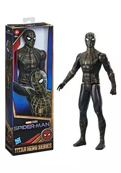Hasbro Marvel No Way Home Titan Hero Gold Suit Фигурка F2438 Оригинальный продукт Spider-Man - Серия/Черный и Spider-Man чёрный