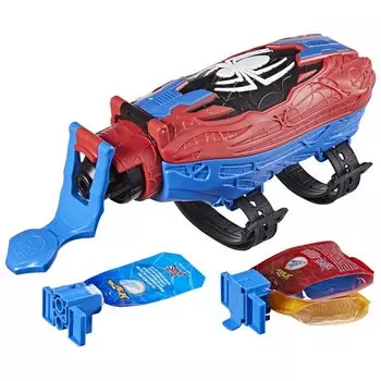 Hasbro MARVEL Real Webs Ultimate Web ролевая игрушка для детей от 5 лет и старше F8734 подлинный продукт Человек-паук 2-в-1 бластер, игрушка, костюм Человека-паука,