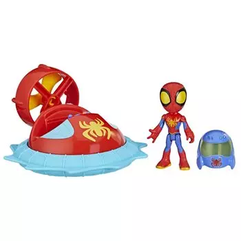 Hasbro MARVEL Spidey and the Amazing Friends Web Spinner с летающей машинкой и аксессуарами в комплекте, размер 4 дюйма, экшн-возраст F7252, оригинальный продукт