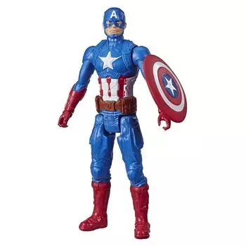 Hasbro MARVEL Titan Hero Series Мстители Капитан Америка Действие 12 дюймов Размер Действие Мстители Игрушки для детей от 4 лет и старше E7877 Аутентичный продукт
