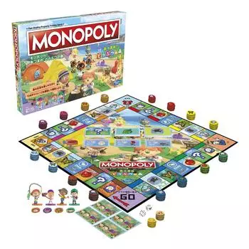 Hasbro Monopoly Animal Crossing Kids Board Family Интересная настольная игра для 2-4 игроков в возрасте от 8 лет и старше, игра для детей,