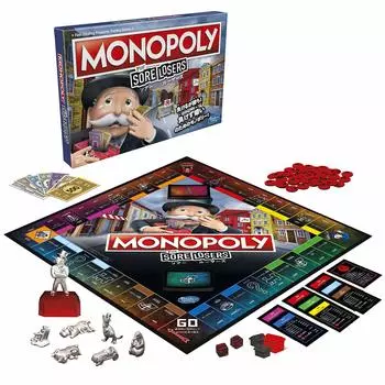 Hasbro Настольная игра Monopoly Soar Losers японская версия E9972 подлинный продукт для игроков 2-6