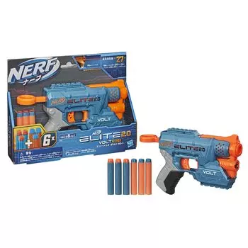 Hasbro Nerf Elite Bolt 6 официальных дротиков в комплекте с функцией светового луча, хранилищем для дротиков, 2 тактических направляющих E9952, оригинальный продукт 2.0 SD-1 + +