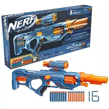 Hasbro Nerf Elite Eagle Point Dart 8 Dart Nerf Scope Bolt Игрушки для улицы для мальчиков и девочек от 8 лет и старше 2.0 RD-8 Бластер, барабан и танк, экшн,