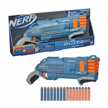 Hasbro Nerf Elite Warden Genuine E9959 16 официальных дротиков включены Тактическая направляющая функция скорострельной стрельбы 2.0 DB-8 +
