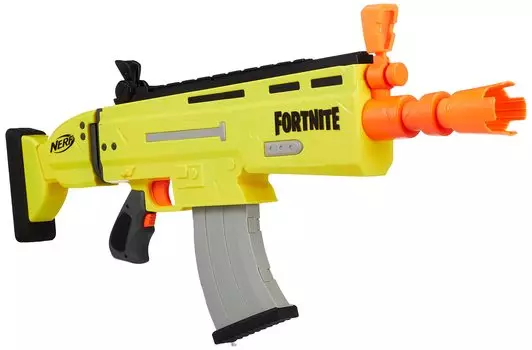 HASBRO Nerf Fortnite Elite Series Реплика Электрический Включает 20 Официальных Патронов Nerf Fortnite Elite для Стрельбы и Аутентичный Бластер AR-L, Игрушка, Патроны, жёлтый