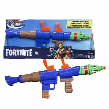 Hasbro Nerf Fortnite RL Super Soaker Water Blaster Емкость резервуара 275 мл Для взрослых E6874 Оригинальный водяной пистолет для детей Взрослые Дети, Подростки,