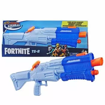 Hasbro Nerf Fortnite TS R Super Soaker Water Blaster Fortnite Water Gun Оригинальный продукт E6876 Водяной пистолет для детей и взрослых Супер мощный летающий