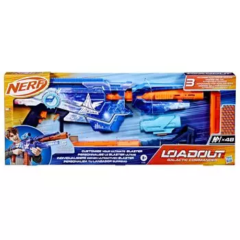 Hasbro Nerf Снаряжение Галактический Командир Электрический 3 3 48 Стрел N1 Детские Игрушки Возраст G1580 Аутентичный Бластер, Режимы, Аксессуары, Включены, и Подарки, 8+