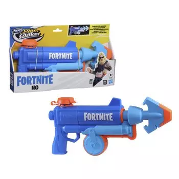 Hasbro Nerf Super Soaker Fortnite Fortnite HG Water Blaster Распыляет воду с помощью помпового действия, идеально подходит для летних водных игр на открытом воздухе Рекомендуется для детей от 8 лет