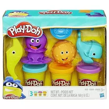 Hasbro Play-Doh Ocean Tools B1378, разные цвета, 1 комплект, корейские игрушки