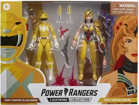Hasbro Power Rangers Коллекция Молния Фигурки 2 Набор Желтый Рейнджер Скорпина POWER RANGERS 2021 LIGHTNING COLLECTION MIGHTY MORPHIN YELLOW