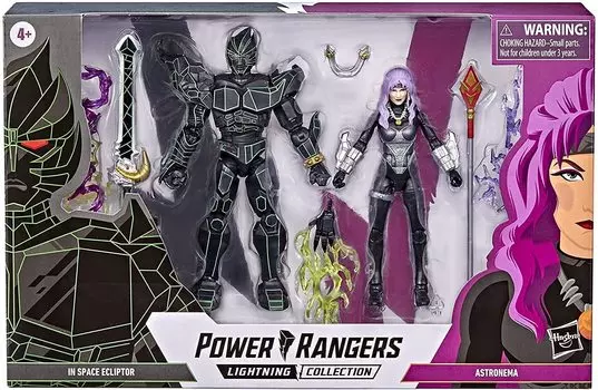 Hasbro Power Rangers Коллекция Молния Фигурки 2 шт Ecliptor RANGERS 2022 КОЛЛЕКЦИЯ МОЛНИИ В КОСМОСЕ ECLIPTOR ASTRONEMA Электромагнитный