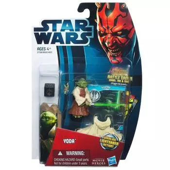 Hasbro Star Wars 2012 Movie Heroes Базовая фигурка Wars 2012 Movie Heroes Фигурка MH09 Yoda Yoda/Star []