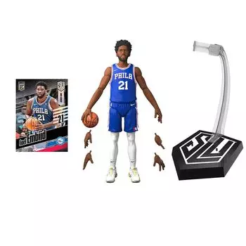 Hasbro Стартовый состав NBA Series 1 Джоэл Эмбиид Размер Фигурка с ограниченной Panini Sports Коллекционная карточка Баскетбол F8184 Оригинальный продукт 6 дюймов