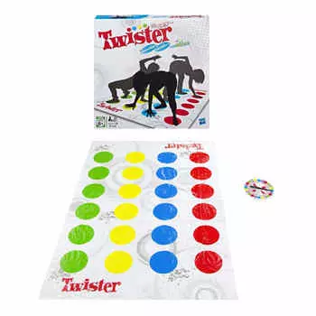 Hasbro Twister Spinner s Choice и Twister с воздухом Игра для вечеринок для детей Игра для тренировок в помещении для детей от 6 лет и старше 2 или более игроков Семейная игра для детей