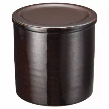 Hase Seitou Hasenen Pickled Vegetable Container with Weight and Recipe 1000ml American Glaze Brown Approx. 13.5cn Approx. ACT-32