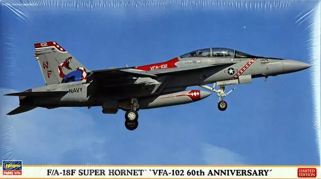Хасегава 02165 Супер Хорнет 60-й 1/72 F/A-18F VFA-102 Anniversary