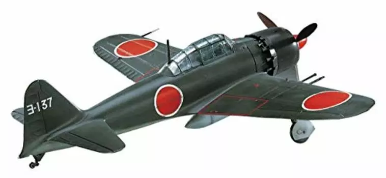 Hasegawa 1/32 Японский ВМС Mitsubishi A6M5c Zero Type Carrier Fighter Type 52 Пластиковая модель ST4