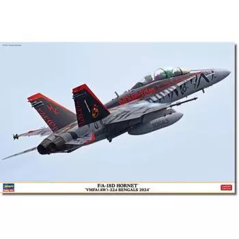 Hasegawa 1/48 American F/A-18D Hornet VMFA(AW)-224 Bengals 2024 Plastic Model 07545 (Airplane)